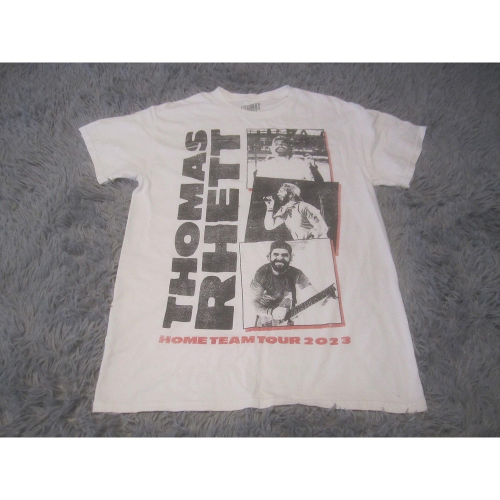 Thomas Rhett Home Team Tour 2023 Shirt Mens Medium White Graphic Concert Tee